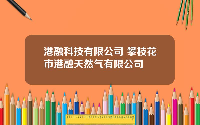 港融科技有限公司 攀枝花市港融天然气有限公司